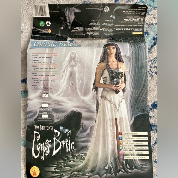 RARE 2005 Corpse Bride Deluxe Costume. Size Small - Picture 9 of 16